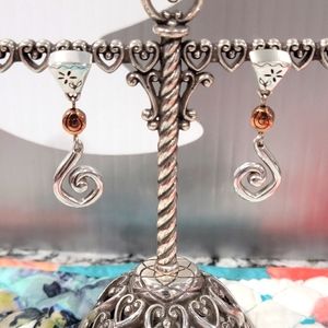 BRIGHTON RETIRED, PABLO'S PASSIONS,  WYMSICAL POST EARRINGS NWT AND TIN